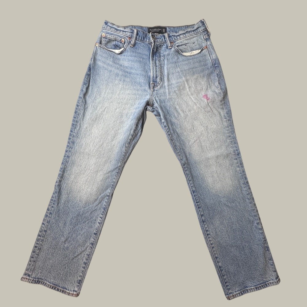 Abercrombie & Fitch Jeans Mens 31x30 Athletic Straight Blue Vintage Stretch